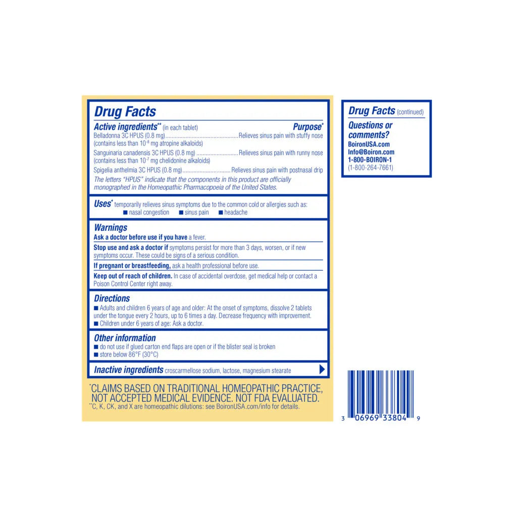 SinusCalm® Tablets - 60 Meltaway Tablets