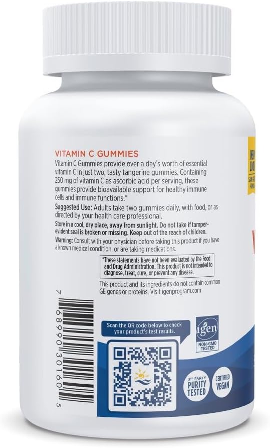 Nordic Naturals Vitamin C Gummies, Tart Tangerine - 60 Gummies