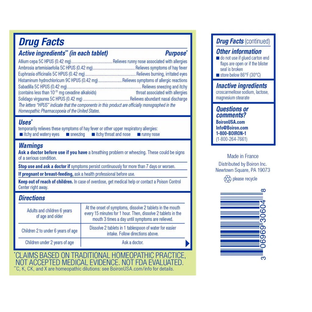 AllergyCalm® Tablets - 60 Meltaway Tablets