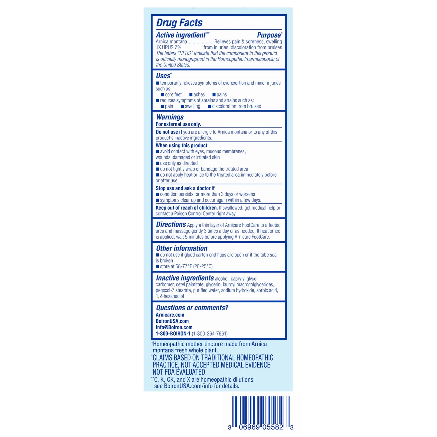 Boiron Arnicare® FootCare 4.2 Oz