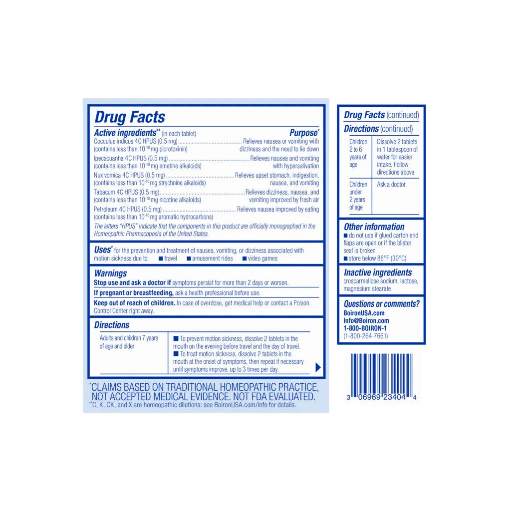 MotionCalm® Meltaway - 60 Tablets