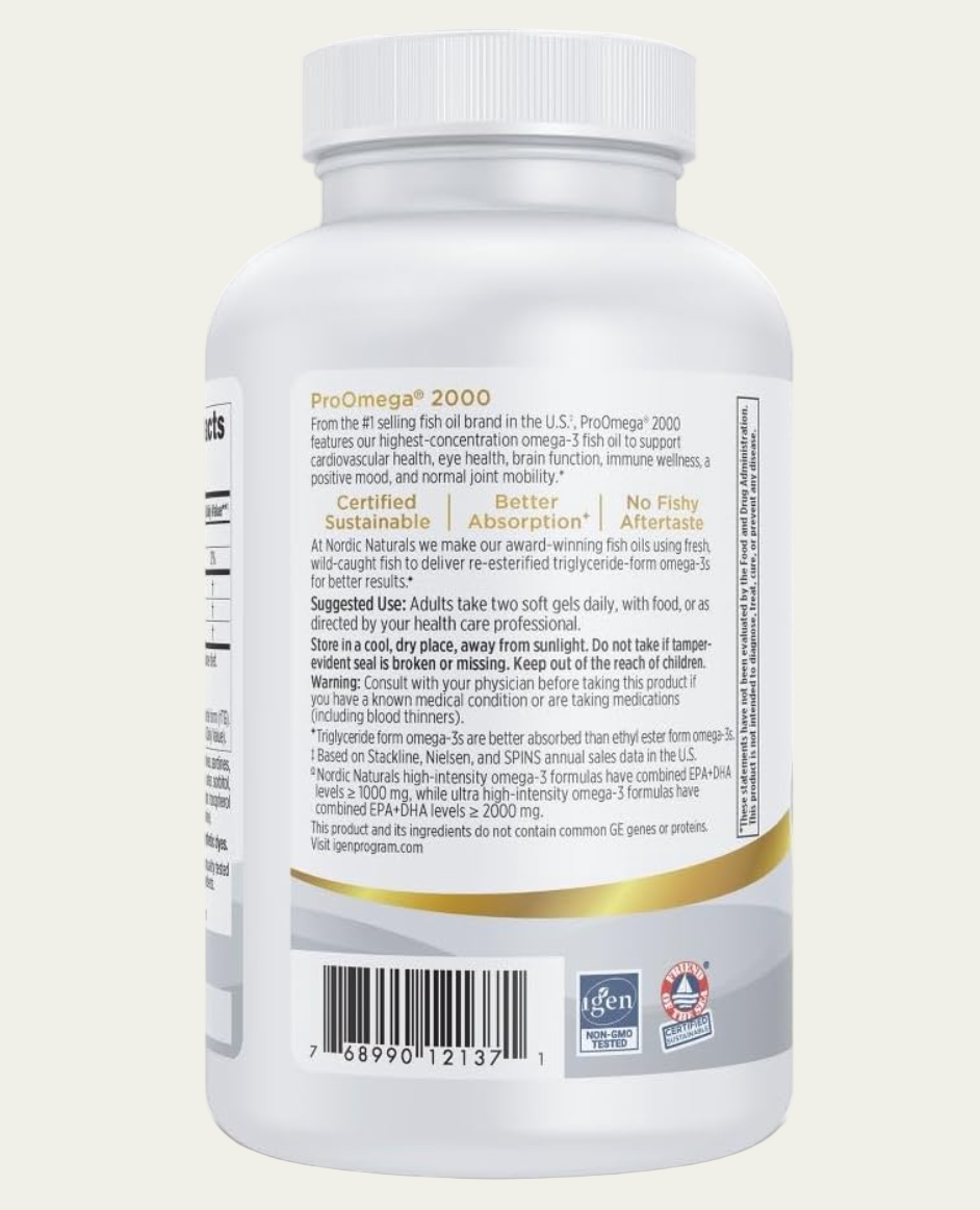 ProOmega 2000 Lemon Flavor - 60 Soft Gels