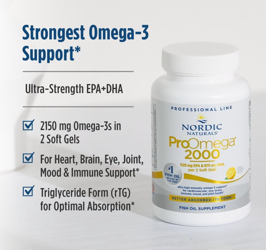 ProOmega 2000 Lemon Flavor - 60 Soft Gels