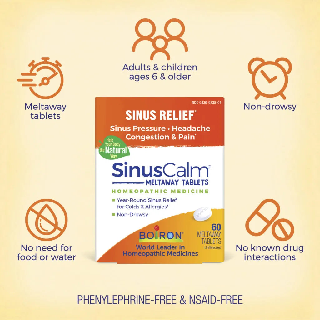 SinusCalm® Tablets - 60 Meltaway Tablets