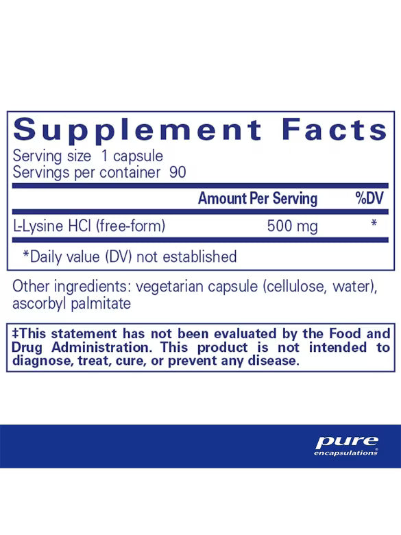 l-Lysine - 90 Capsules