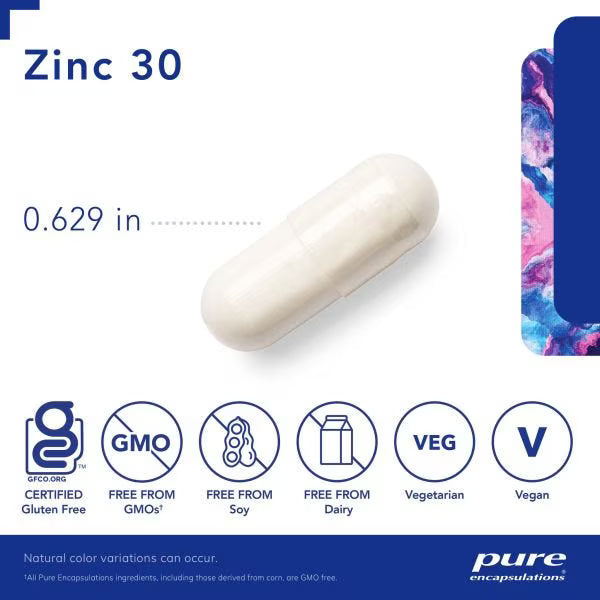 Zinc 30 - 60 Capsules