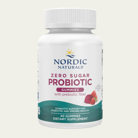 Zero Sugar Probiotic Gummies - 40ct Strawberry Watermelon