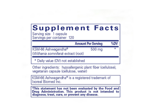 Ashwagandha - 120 Capsules