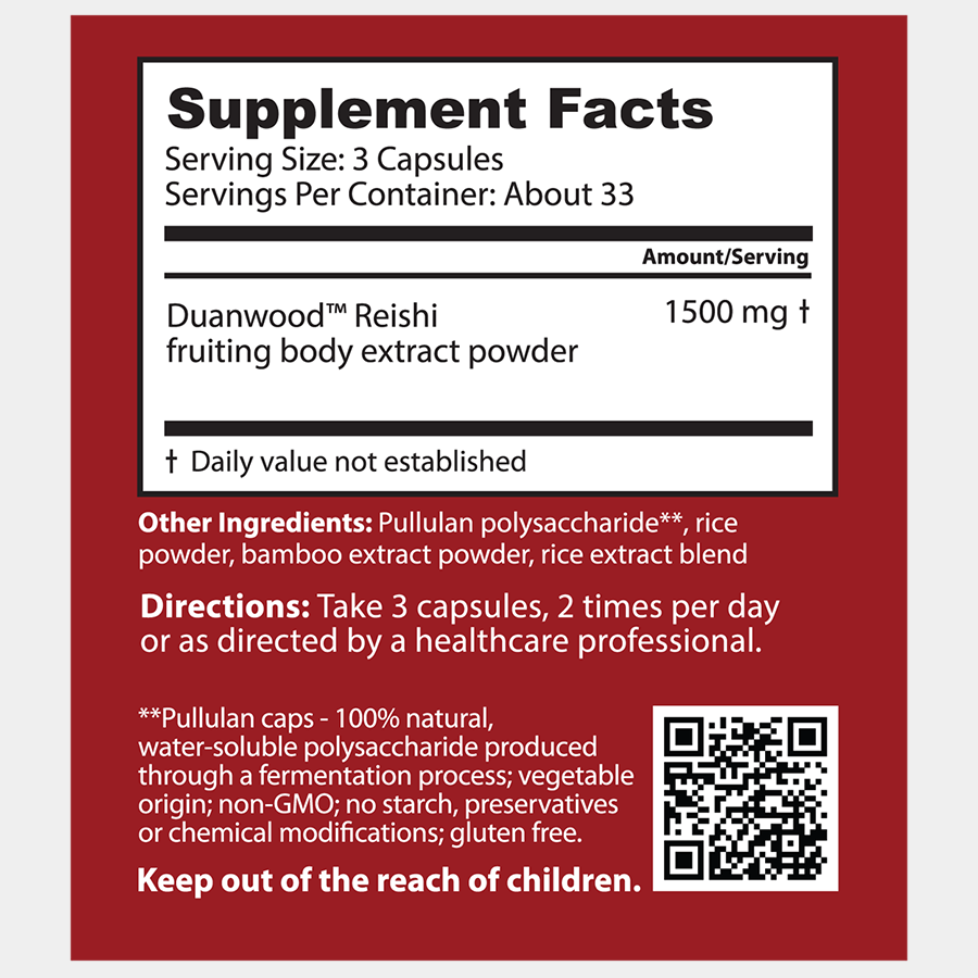Duanwood Reishi - 100 Capsules