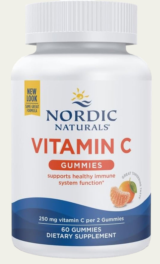 Nordic Naturals Vitamin C Gummies, Tart Tangerine - 60 Gummies