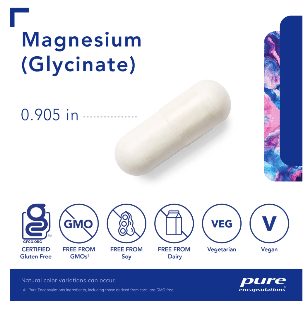 Magnesium (Glycinate) Pure Encapsulations 90 Capsules