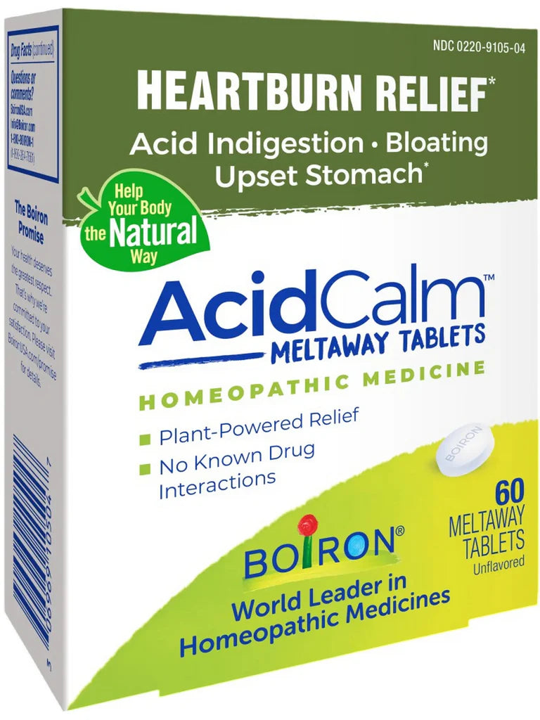 AcidCalm for Heartburn Relief - 60 Meltaway Tablets BOIRON