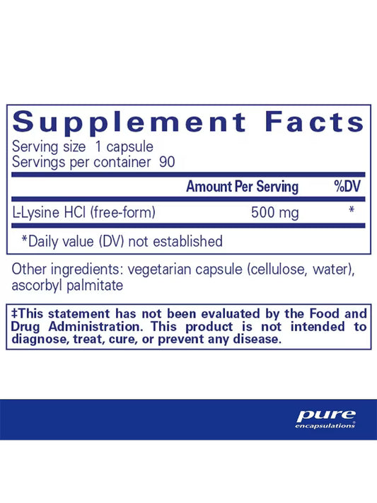 l-Lysine - 90 Capsules